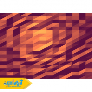 دانلود وکتور ابسترکت زرد و نارنجی روشن و تیره